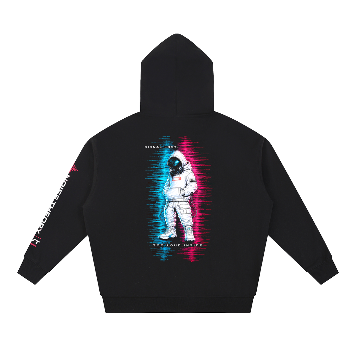 Noise Theory “Signal Lost” Graphic Heavyweight Hoodie