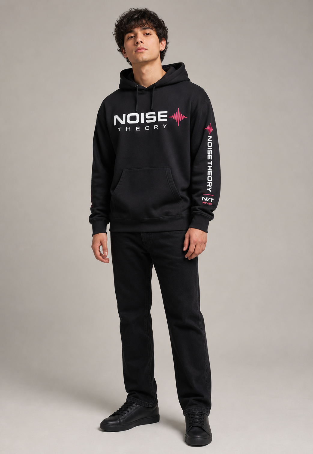 Noise Theory “Signal Lost” Graphic Heavyweight Hoodie